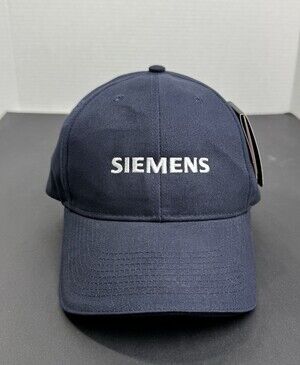 SIEMENS Technology Co. Cap / Hat  Adjustable Adult OSFM Blue Organic Fabric NWT